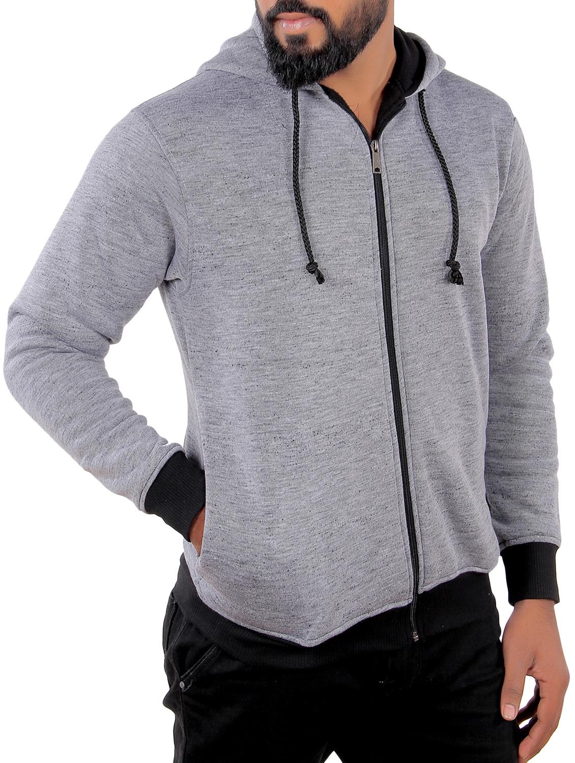 grey fleece sweatshirt - 15908336 - Zoom Image - 3