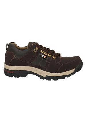 brown leatherette lace up boots - 15908587 - Standard Image - 3