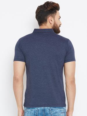 blue cotton pocket t-shirt - 15910030 - Standard Image - 3