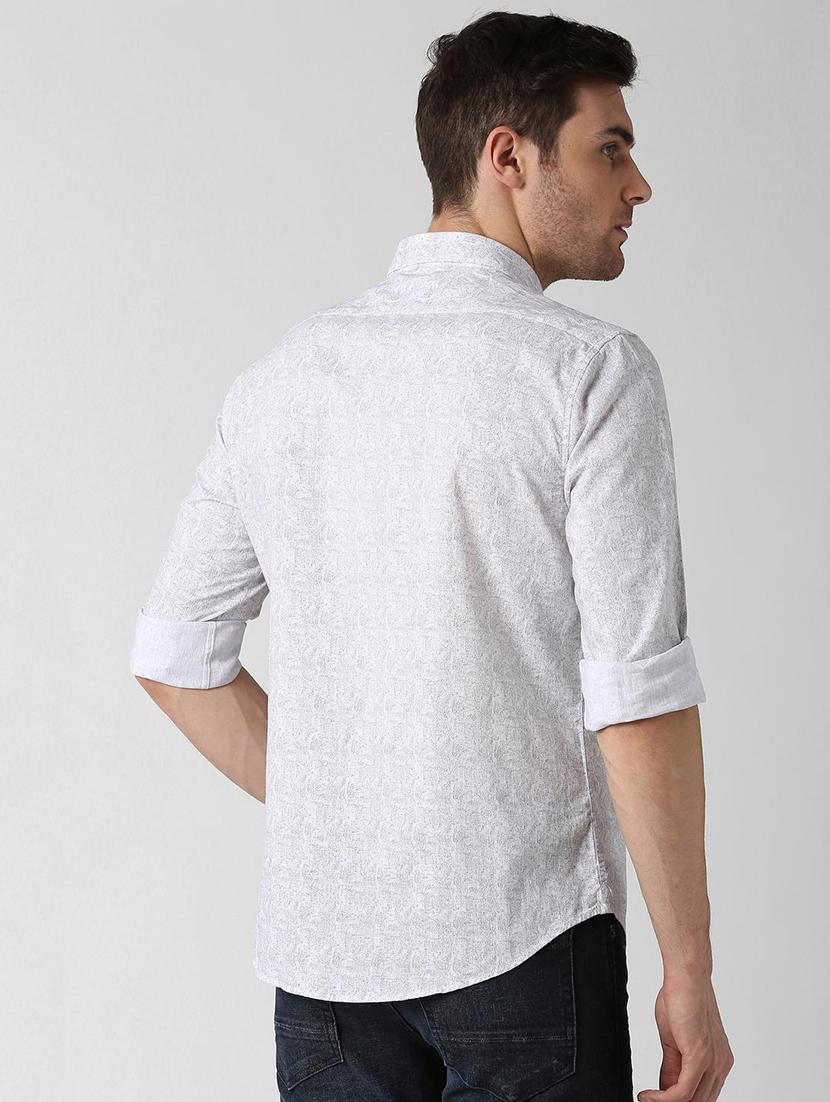 white printed casual shirt - 15910548 - Zoom Image - 3