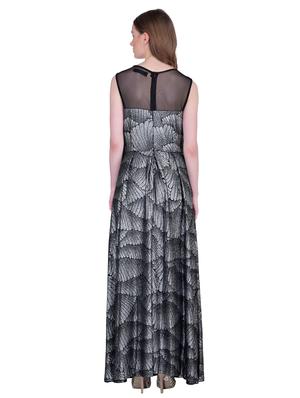 sheer panel pleated maxi dress - 15911017 - Standard Image - 3