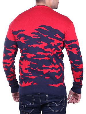 red cotton pullover - 15912235 - Standard Image - 3