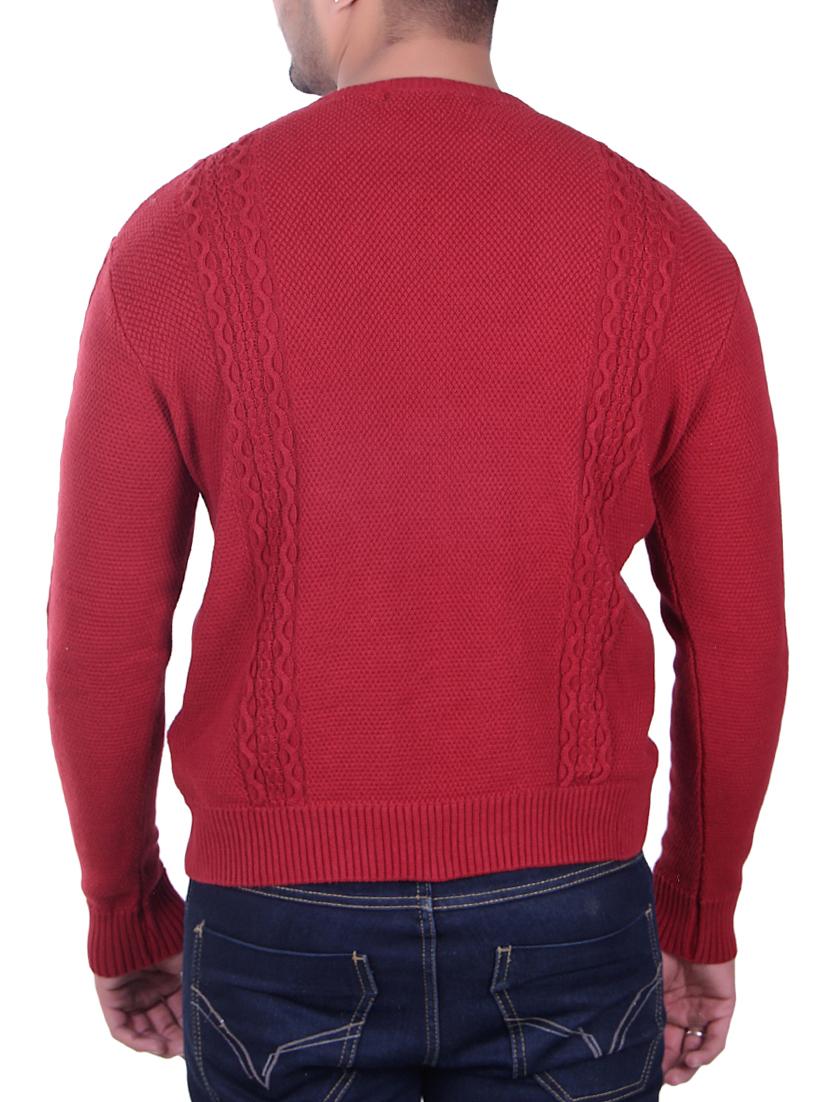 red cotton pullover - 15912241 - Zoom Image - 3