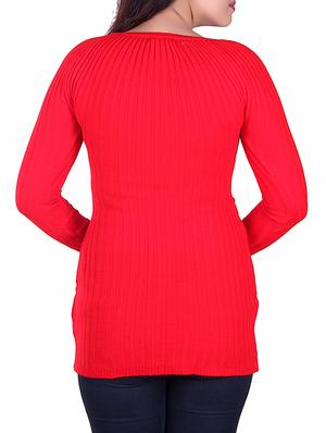 button detail solid cardigan - 15912264 - Standard Image - 3