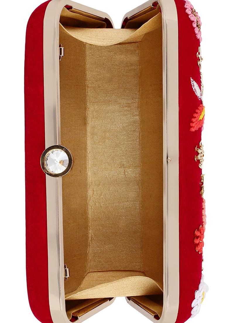 red metal ethnic clutch - 15912355 - Zoom Image - 3