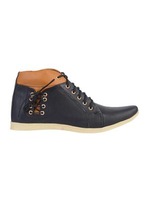 black leatherette lace up boots - 15912426 - Standard Image - 3