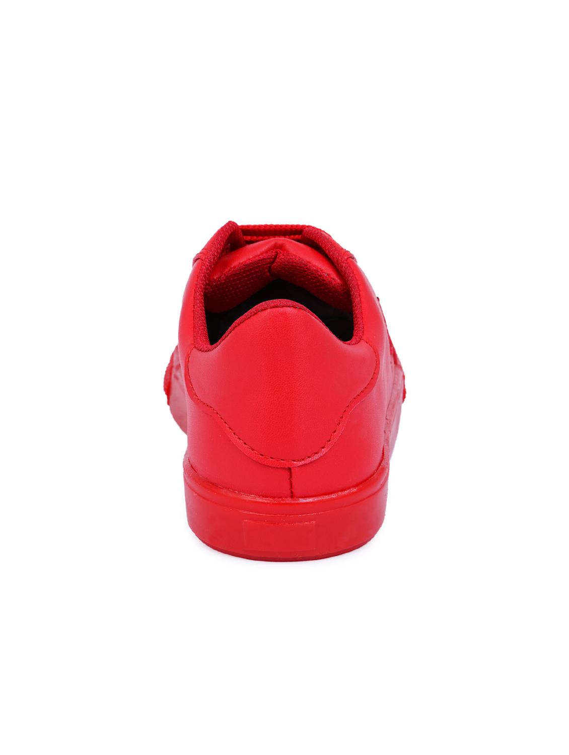 red lace-up sneakers - 15912924 - Zoom Image - 3