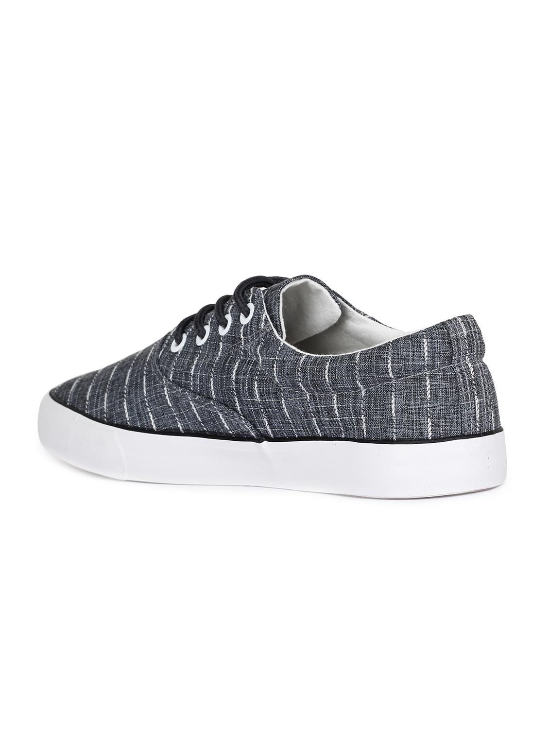grey canvas lace up sneakers - 15913539 - Zoom Image - 3