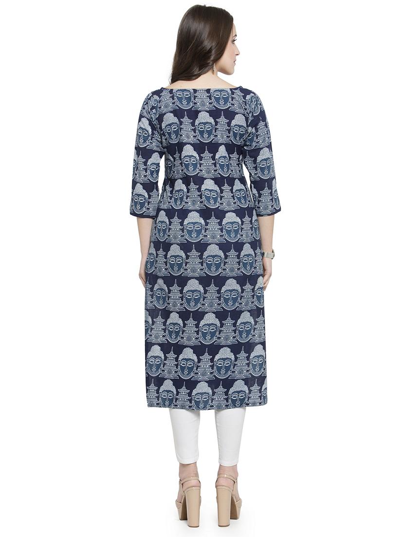 Printed straight kurta - 15913916 - Zoom Image - 3