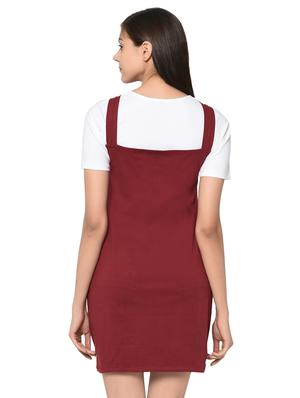 quirky patch pinafore dress with tee - 15914020 - Standard Image - 3