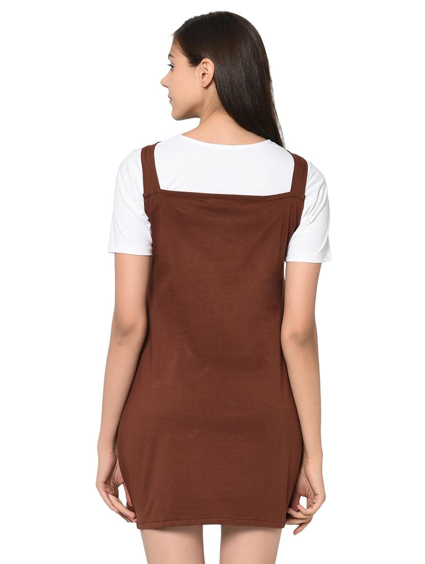 quirky patch pinafore dress with tee - 15914021 - Zoom Image - 3