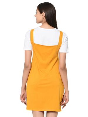 quirky patch pinafore dress with tee - 15914022 - Standard Image - 3