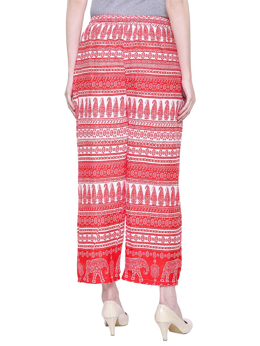 drawstring waist straight palazzo - 15914034 - Zoom Image - 3