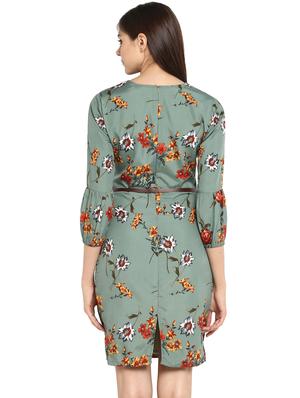 floral belted sheath dress - 15914908 - Standard Image - 3