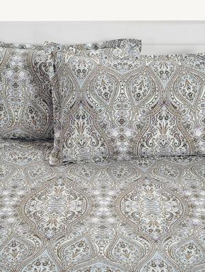 144 tc cotton single bed sheet with 1 pillow cover - 15914956 - Standard Image - 3
