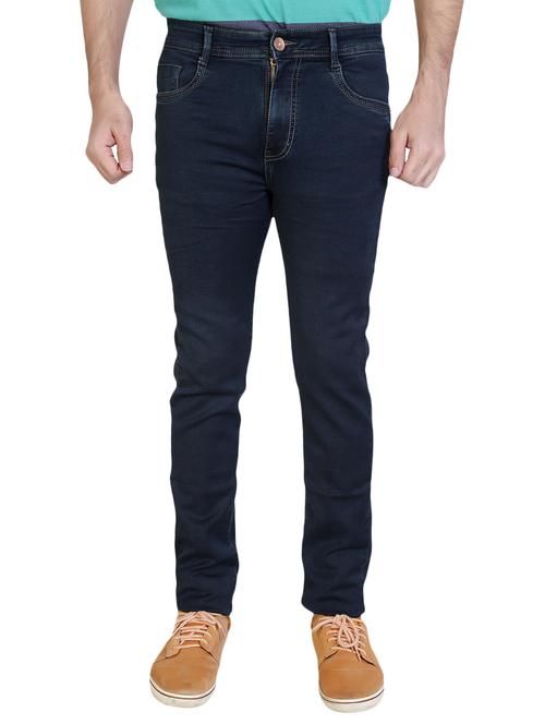 navy blue plain denim jeans - 15916078 - Very Small Image - 1