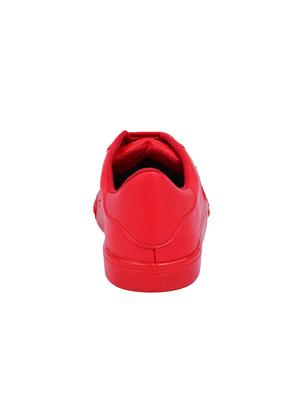 red lace-up sneakers - 15916489 - Standard Image - 3