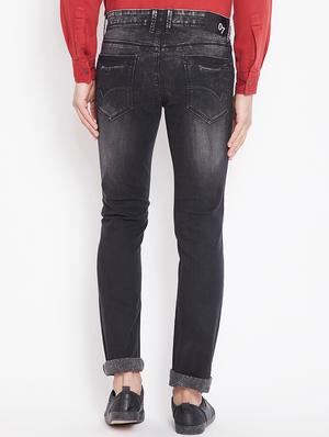 black denim washed jeans - 15916800 - Standard Image - 3