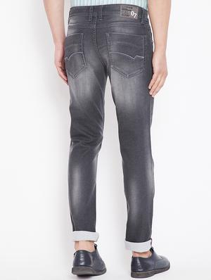 grey denim washed jeans - 15916808 - Standard Image - 3