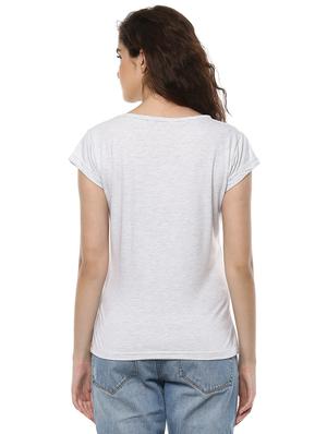 Graphic Print Cap Sleeved Tee - 15918672 - Standard Image - 3