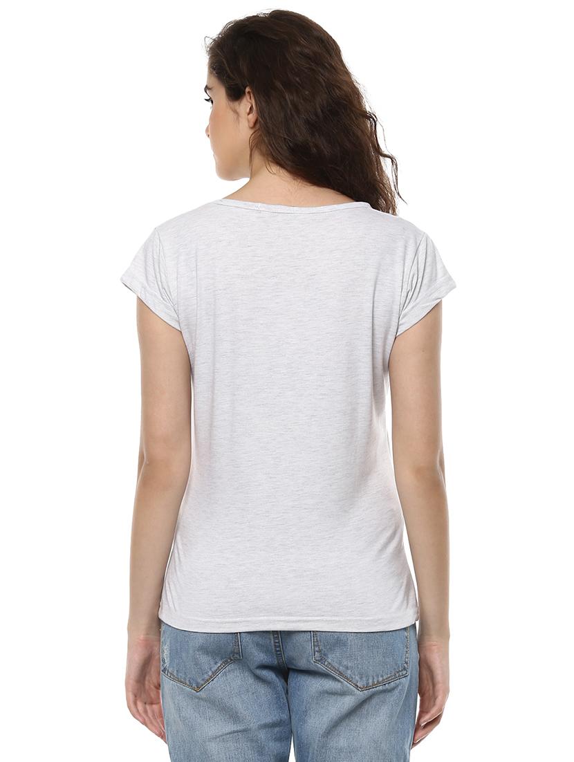 Graphic Print Cap Sleeved Tee - 15918672 - Zoom Image - 3