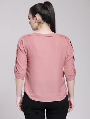 boat neck pearl embellished top - 15919119 - Standard Image - 3