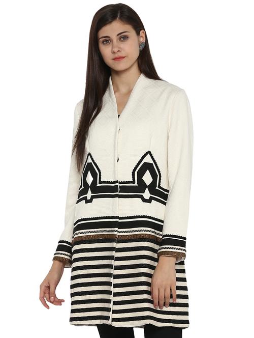 v-neck striped tunic - 15919514 - Standard Image - 1