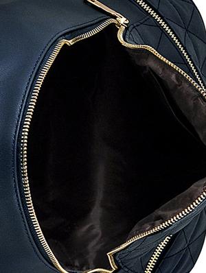 blue leatherette (pu) fashion backpack - 15920283 - Standard Image - 3