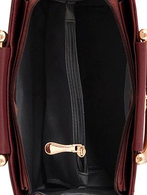 wine leatherette (pu) regular handbag - 15920289 - Standard Image - 3