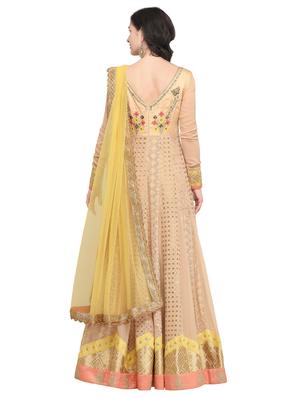 embroidered unstitched anarkali suit - 15920523 - Standard Image - 3