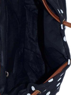 black canvas printed sling bag - 15920774 - Standard Image - 3
