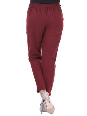 pleated front cigarette pants - 15920812 - Standard Image - 3