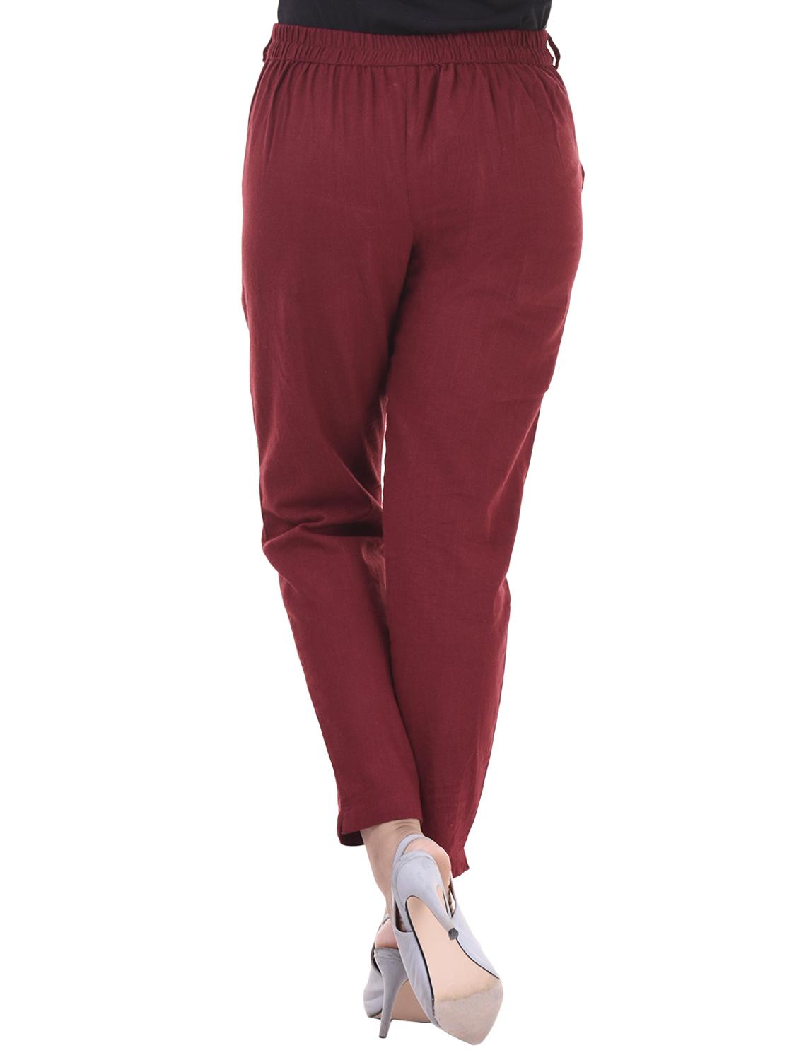 pleated front cigarette pants - 15920812 - Zoom Image - 3