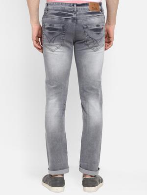 grey cotton washed jeans - 15921005 - Standard Image - 3