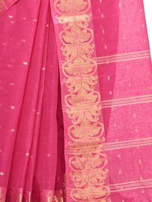 ethnic motif tant saree - 15921931 - Standard Image - 3