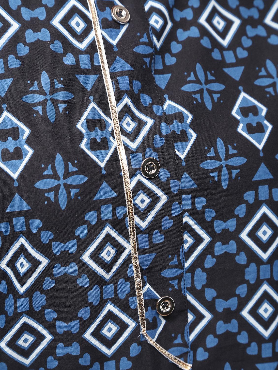 printed kurta with sharara set - 15922561 - Zoom Image - 6