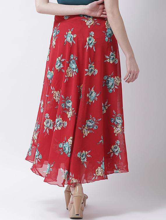 Floral printed flared skirt - 15922993 - Zoom Image - 3