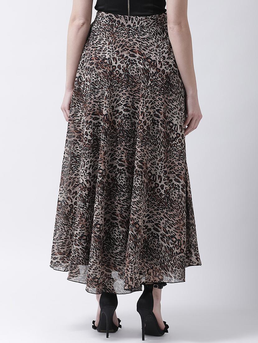 Animal printed flared skirt - 15922994 - Zoom Image - 3
