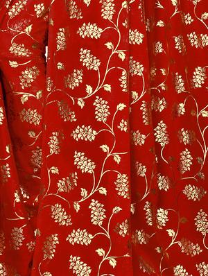floral printed saree with blouse - 15923442 - Standard Image - 3