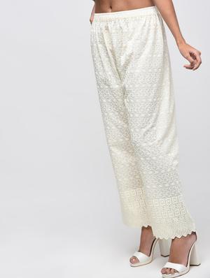 chikenkari embroidered palazzo - 15923481 - Standard Image - 3