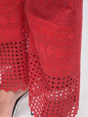 Chikenkari embroidered palazzo - 15923483 - Standard Image - 6