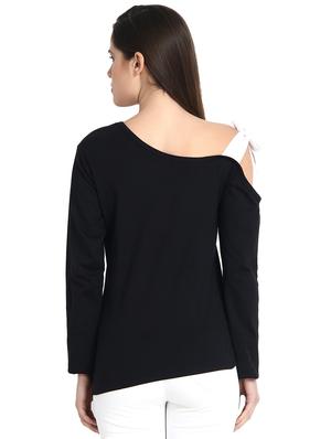 tie up detail single cold shoulder top - 15923490 - Standard Image - 3
