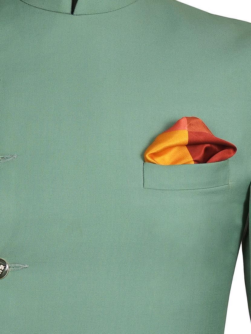 brown silk pocketsquare - 15924067 - Zoom Image - 3