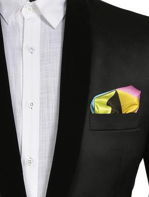multicolor silk pocketsquare - 15924070 - Standard Image - 3