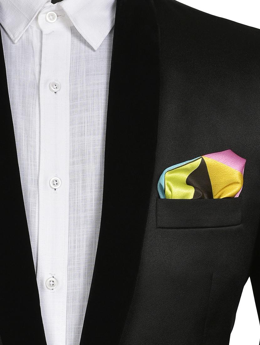 multicolor silk pocketsquare - 15924070 - Zoom Image - 3