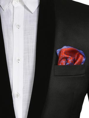 red and blue silk pocketsquare - 15924073 - Standard Image - 3