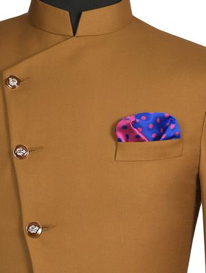 cobalt blue and pink silk pocketsquare - 15924081 - Standard Image - 3