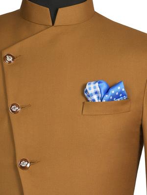 blue and white silk pocketsquare - 15924084 - Standard Image - 3