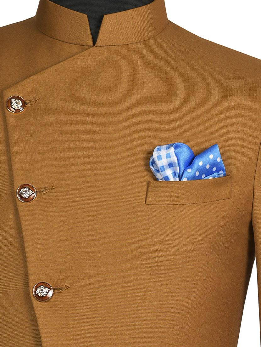 blue and white silk pocketsquare - 15924084 - Zoom Image - 3