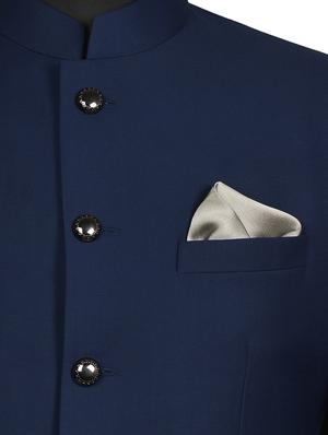 silver silk pocketsquare - 15924111 - Standard Image - 3